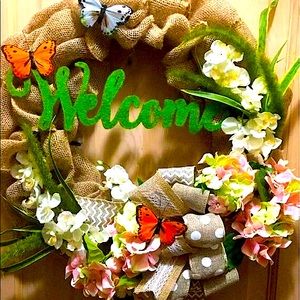 Custom Handmade Welcome Boutique Door Wreath